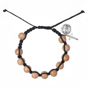 <span class=keywords><strong>Bracelet</strong></span> en <span class=keywords><strong>macramé</strong></span> avec perles en bois, réglable, fait à la main, <span class=keywords><strong>bracelet</strong></span> en corde nouée pour hommes et femmes, bijoux tendance - Product Image 5