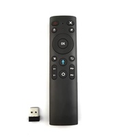 جهاز تحكم عن بعد صوتي Q5+ مع مستقبل USB بتردد 2.4 جيجاهرتز ووظيفة التعلم بالأشعة تحت الحمراء للتلفزيون الذكي وجهاز أندرويد والبروجيكتور