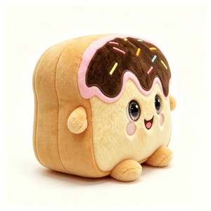 Peluche personnalisée en forme de pain grillé, peluche pain, peluche alimentaire, peluche chocolat, animal en peluche pain grillé - Product Image 1