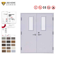 Porte coupe-feu en acier sur mesure de qualité supérieure, anti-effraction, pour maison, à une ou deux portes battantes, prête à l'emploi