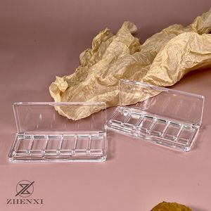 Estuche de Paleta de Sombras de Ojos Acrílico Transparente de 6 Colores, Envase Cosmético Portátil DIY para Contorno - Product Image 4