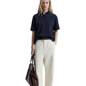 Polo en piqué de coton ajusté pour femme, manches courtes, décontracté, uniforme, tailles XS à 5XL - Product Image 3