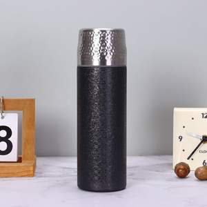 Custom Double-layer Vacuum Insulated Silicone Hammered Pattern Steeping <b>Tea</b>-Water Separation <b>Brewing</b> Cup Portable Promotional - Product Image 6