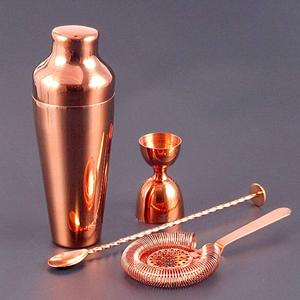 Kit de barman <span class=keywords><strong>parisien</strong></span> or brossé de qualité supérieure ensemble <span class=keywords><strong>shaker</strong></span> et passoire boston - Product Image 4