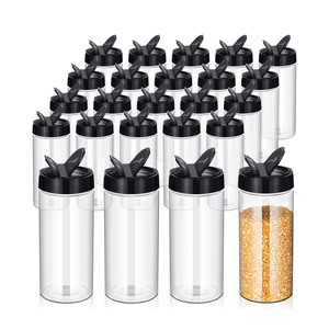 8 oz Seasoning Herb <b>Bottles</b> with Black LId , 240ml Spice <b>Shaker</b> - Product Image 1