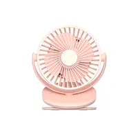 Small Rechargeable Battery Fans 360 Degree Oscillating Electric Fan USB Charger Portable Clip On Desk Mini Fan