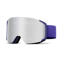 Masque de ski personnalisé avec protection UV400, lunettes de sécurité optimales pour le snowboard, verres polarisés miroir, OTG, lunettes de ski, lunettes de sport pour la neige