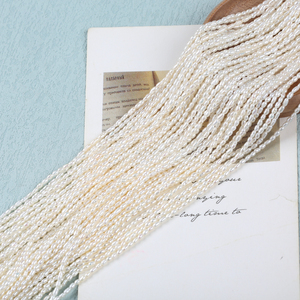 Natural <strong>Pearls</strong> Wholesale 1.5-<strong>2mm</strong> White Small Tiny Rice Shape <strong>Fresh</strong> <strong>Water</strong> <strong>Pearls</strong> for Jewelry Making - Product Image 6