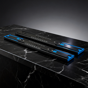 Correderas de cajón de extensión total con rodamientos de bolas de la serie N, de 3 secciones, con sistema de apertura por presión - Product Image 3