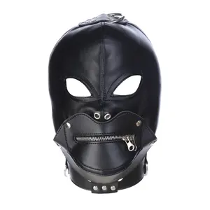 CIVET BDSM Head Handler Zipper Hoods Fetish Gay Toys Full Head Restraints Headgear Adult Sex Toys For Women Men Erotic Sex Shop