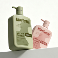 Bouteille de gel douche en HDPE de 1000 ml, grande capacité, conteneur carré plat en plastique pour shampoing, après-shampoing et emballage de produits de soin personnel