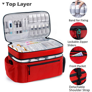 Multifunctional Fashion Medical Travel <b>Bag</b> Medical <b>Tool</b> <b>Kit</b>-Polyester Shoulder Strap Zipper Closure Waterproof - Product Image 3