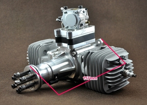 Dla116 khí động cơ đôi xi lanh 116cc động cơ - Product Image 5