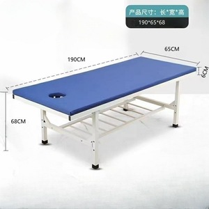 Massage <b>Bed</b> 190x65x68cm Steel Frame With Sponge <b>Padding</b> For Therapy And Examination - Product Image 1