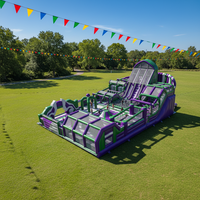Château Gonflable Géant Personnalisé à Prix d'Usine pour Parc d'Attractions Commercial, Jeux Sportifs Extérieurs pour Enfants, Parcours d'Obstacles