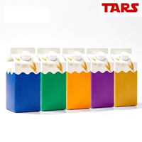 Emballage carton aseptique Rex 458 ml, qualité alimentaire, en papier composite PE, boîte à couvercle pour lait frais, jus, produits laitiers, boissons, en-cas