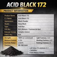Fournisseur de colorant noir acide LIQIAN 172 (BLACK LDN) à bas prix pour la laine, les textiles et le cuir