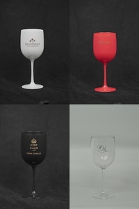 <span class=keywords><strong>Copa</strong></span> <span class=keywords><strong>de</strong></span> <span class=keywords><strong>Vino</strong></span> <span class=keywords><strong>de</strong></span> Plástico <span class=keywords><strong>Rosa</strong></span> Dorado para Fiestas y Eventos - Product Image 5