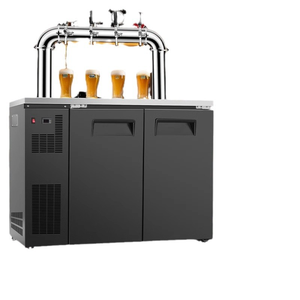 Stainless Steel 2-Door 6-Tap Food Grade Ice-Cooled Built-In <strong>Beer</strong> Keg Refrigerator Dispenser Kegerator <strong>Fridge</strong> Premium Dispensing - Product Image 3