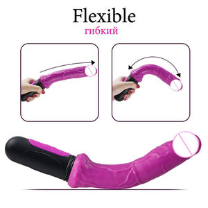 Vibrador de Pene con Carga USB de TPE, Vibrador de Simulación, Juguetes Sexuales para la Masturbación Femenina para Chicas - Product Image 6