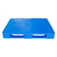 Palette en plastique HDPE Euro à face unique, couleur personnalisable, bleu, vert, gris, empilable, pour entrepôt industriel, logistique, stockage