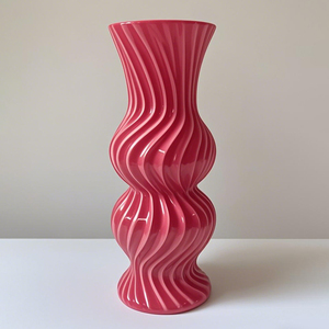 089 Original elegante forma de ondas de agua jarrón moda Artificial nórdico Pedestal Floral colección portátil Mesa macetas de flores - Product Image 4