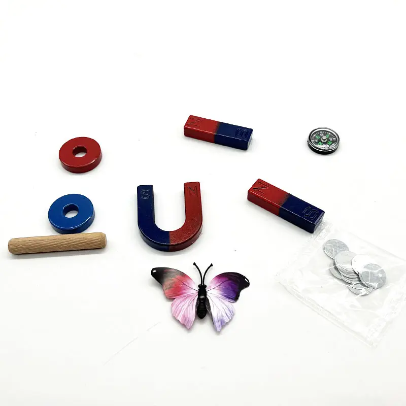Kleine Ferriet Magneet Kit Voor Onderwijs Science Experiment Bar Hoefijzer Ring Onderwijs Magneet Kinderen Speelgoed