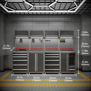 Armadio Portautensili RW, Mobile Industriale per Officina, Banco da Lavoro per Garage, Carrello Portautensili CNC - Product Image 2