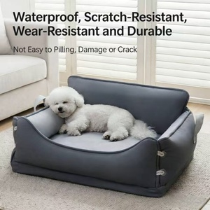 Casa para Perros Universal para las Cuatro Estaciones, Desmontable, de Cuero, Impermeable, Transpirable, Diseño Moderno y Simple, Sofá Cama para Perros de Una Plaza - Product Image 2