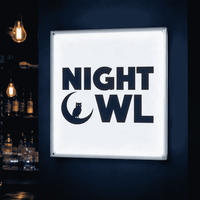 Enseigne lumineuse LED extérieure personnalisée en acrylique, étanche et rétroéclairée pour boulangerie et café