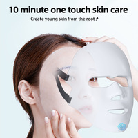 Masque de beauté LED à 7 couleurs pour le rajeunissement de la peau, soin du visage, 72 perles LED, 288 faisceaux lumineux, masseur facial