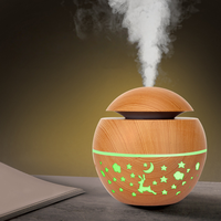 Nouveauté : humidificateur d'air en forme de champignon creux avec 7 lumières LED, diffuseur d'humidificateur