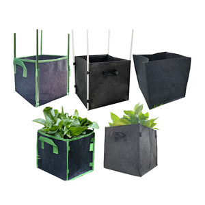 Sacs de culture rectangulaires carrés d'intérieur/extérieur durables pour plantes Conteneur pliable pour jardinière de jardin Plantation de légumes Sol polyvalent - Product Image 2