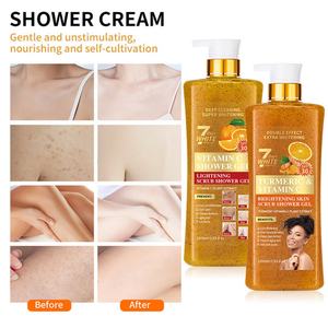 Gel de Ducha Exfoliante y Blanqueador Orgánico de 1000ml, Marca Privada, Limpieza Profunda, Venta al Por Mayor - Product Image 6