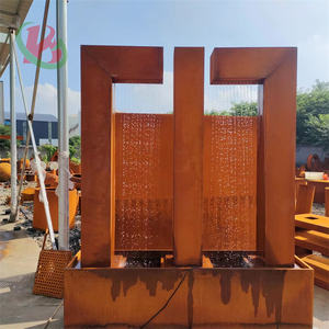 Decoração do jardim aço água fonte cachoeira água fonte lagoa para jardim - Product Image 5