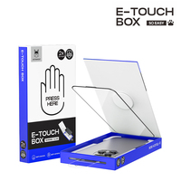 Protection d'écran en verre trempé facile à installer HEYBINGO E-Touch Box Series pour iPhone 17 16 15 14 Pro Max Mini Plus