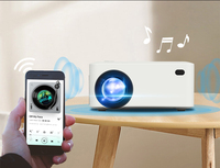 Mini projecteur intelligent portable de poche FHD Data Show, vidéo LED, téléphone, 4K, Android, intelligent, BT, Wi-Fi, prix pour téléphone