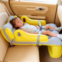 Lit d'air portable pliable en PVC pour l'extérieur, matelas gonflable épaissi pour les voyages des enfants, motif de dessin animé, unisexe, double