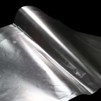 Papier d'aluminium fin spécial, revêtement PE simple face, impression en héliogravure, compatible, recyclable, personnalisable pour cadeaux et artisanat