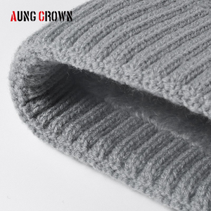 Aung Crown <span class=keywords><strong>Bonnet</strong></span> à pompons tricoté à la mode Vente en gros <span class=keywords><strong>Bonnet</strong></span> d'hiver chaud doublé en <span class=keywords><strong>polaire</strong></span> pour le <span class=keywords><strong>sport</strong></span> en plein air Tenue décontractée - Product Image 4