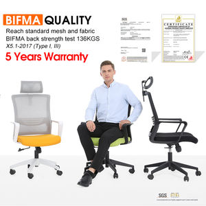 노엘 모던 미드 백 오피스 체어 전체 의자 통과 BIFFMA 테스트 인체 공학적 직원 컴퓨터 의자 사무실 Sillas De Oficina - Product Image 2