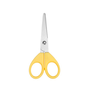 Children's Scissors Stainless Steel Yellow Rounded Tip For Paper Crafts Home Use - Product Image 4
