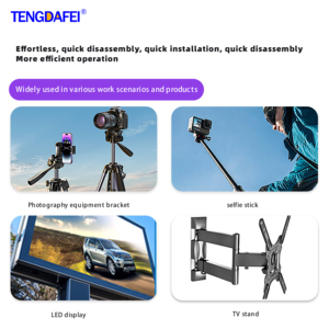 Adaptador de Trípode de Aleación de Aluminio con Rotación de 360 Grados y Cabezal de Bola Mini Antihuellas, Suministro Directo de Fábrica - Product Image 3