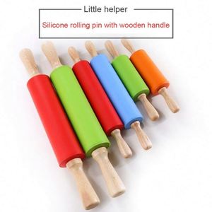 Fondant Cake Dough Roller Cooking <b>Tools</b> Silicone Cookies Biscuit Embossing Bakeware Non-Stick <b>Rolling</b> Pin Pastry <b>Tools</b> - Product Image 5