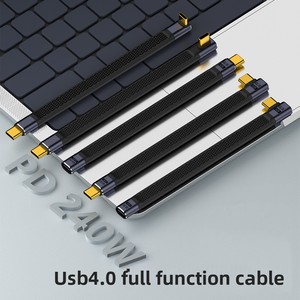 Cable Corto Tipo-C a Tipo-C de 240W, Cable USB-C de Carga Rápida, Transferencia de Datos de 40Gbps - Product Image 6