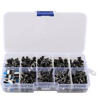 Nouvel interrupteur tactile à bouton-poussoir ODM PENPOS (6*6 mm 7*7 mm) Kit d'assortiment d'interrupteurs à bouton 4 broches pour les domaines des produits électroniques
