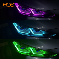 Adaptador de Faros Plug and Play con Módulos RGBW DRL para BMW Serie 4, M3, M4, I4, 425, 430, G22, G23, G26, G80, G81, G82, Faros Láser