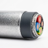 Kabel Listrik BTLY 3+2 Inti Tembaga Berlapis Aluminium Fleksibel Berinsulasi Mineral Tahan Api Kabel Daya IEC untuk Pasokan Daya Bangunan