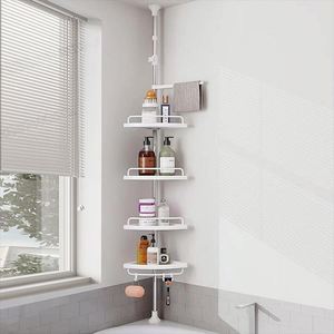 Nouvelle étagère d'angle en plastique ABS à 4 niveaux pour accessoires de salle de bain, support de rangement en plastique imprimé pour signalétique d'angle - Product Image 4