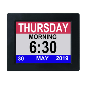 2019 mejor <span class=keywords><strong>regalo</strong></span> <span class=keywords><strong>abuelo</strong></span> gran pantalla 8 pulgadas Digital día calendario reloj para la demencia o Alzheimer Eldly - Product Image 3